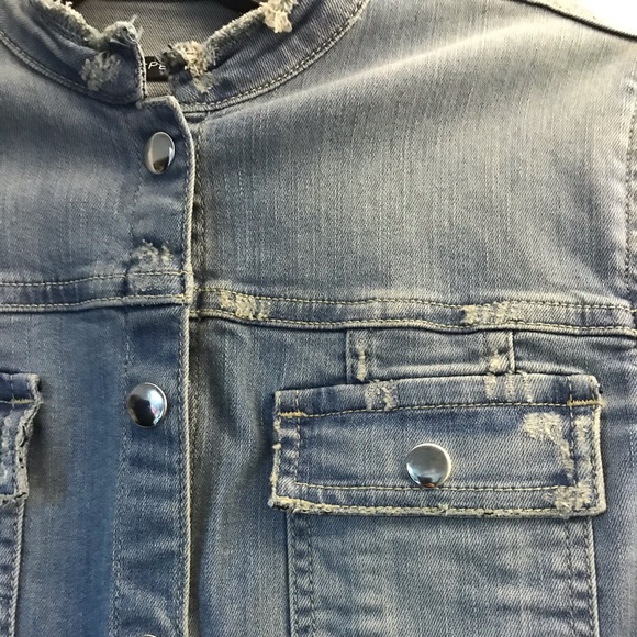 ThePerfext denim jacket with fringe detail - Picture 10 of 16